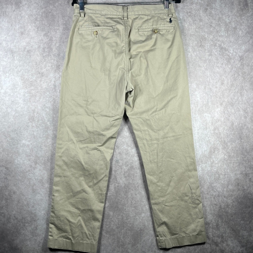 Polo Ralph Lauren Pants Mens 30X32 Tan Classic Cotton Twill Classic Fit‎ Preppy - Picture 6 of 13